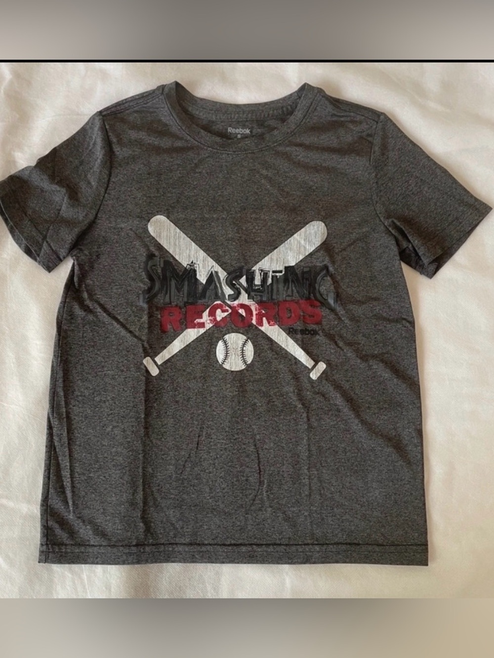 Reebok Boys Youth Small 8-10 Baseball Graphic Athletic Tee